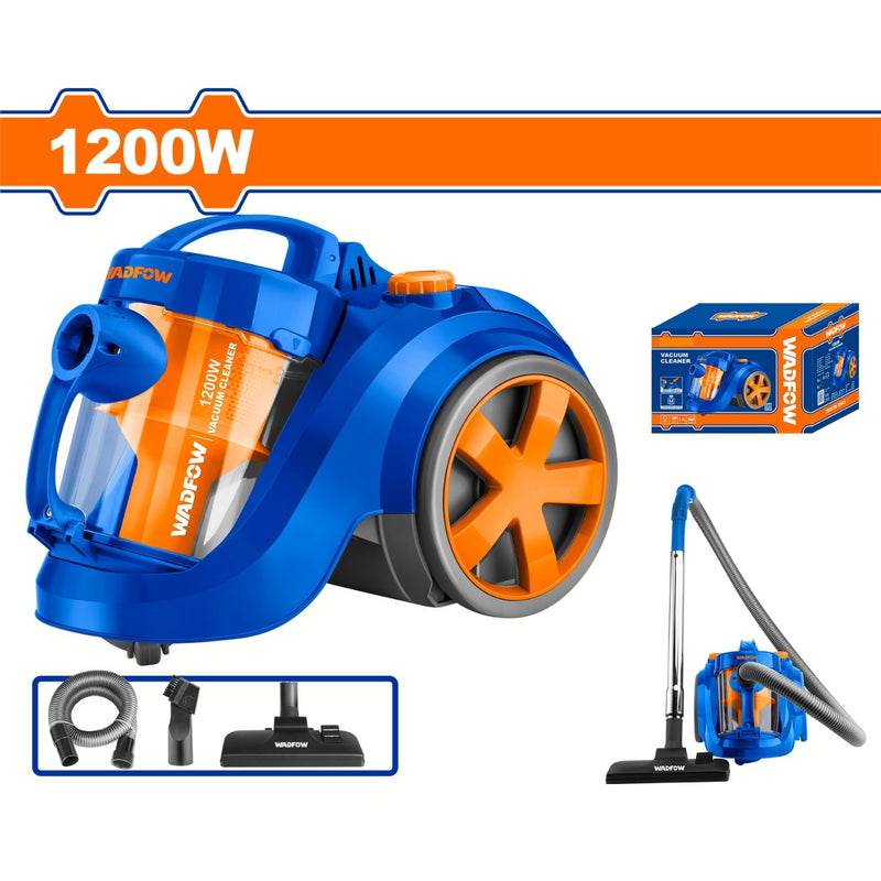 Aspiradora 1200W de casa Motor de alambre de cobre puro. Potencia de succión: 260~330W Capacidad: 1.8L Flujo de aire: 2.0~2.3