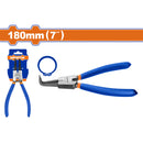 Alicate punta doblada 7"  Incluye anillo de retención externo 1.8mm  Acero al carbono