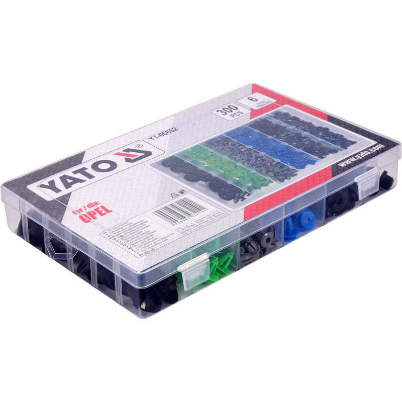 Clips de retención a presión automóvil remaches plástico sujetadores OPEL 300PCS