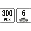 Clips de retención a presión automóvil remaches plástico sujetadores OPEL 300PCS