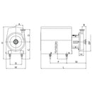 2.01 Hp. Bomba Centrifuga Sanitaria 210-230V 50Htz/ 440-480V 60Htz.316L/ FPM / SIC/SIC/FPM.3A.