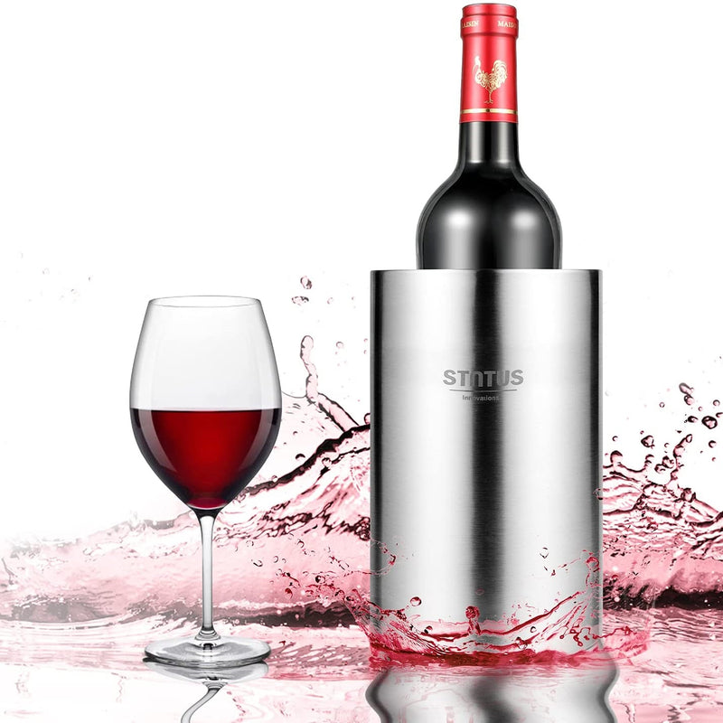 Enfriador térmico para botellas de vino de acero inoxidable