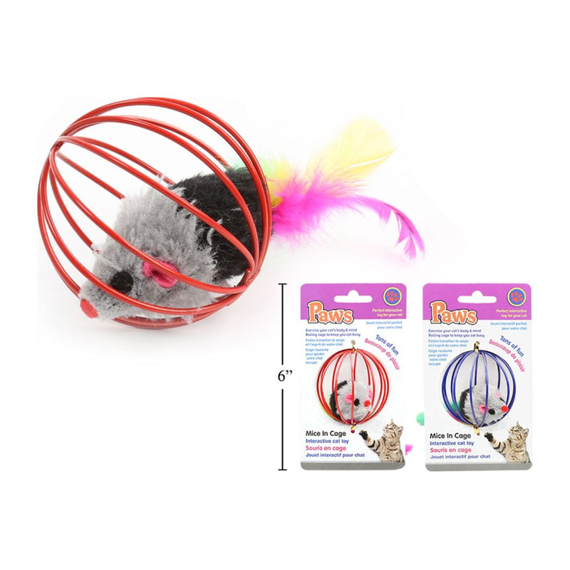 Juguete interactivo para gatos de 2 "  (1pza) (Viene en colores variados al azar)