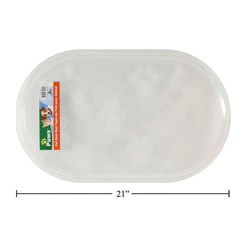 21.25 "x13" x0.5 "Tapete para platos para mascotas, transparente