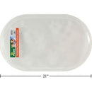 21.25 "x13" x0.5 "Tapete para platos para mascotas, transparente