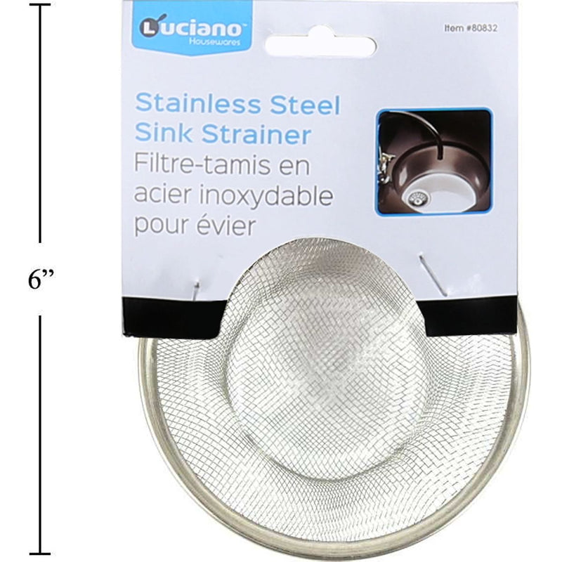 Colador para fregadero Luciano 4.375 " en acero inoxidable