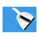 H.E. Recogedor y cepillo, blanco, etiqueta