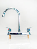 Grifo de fregador rigido 8" Mezclador con 2 manerales. NESSATI