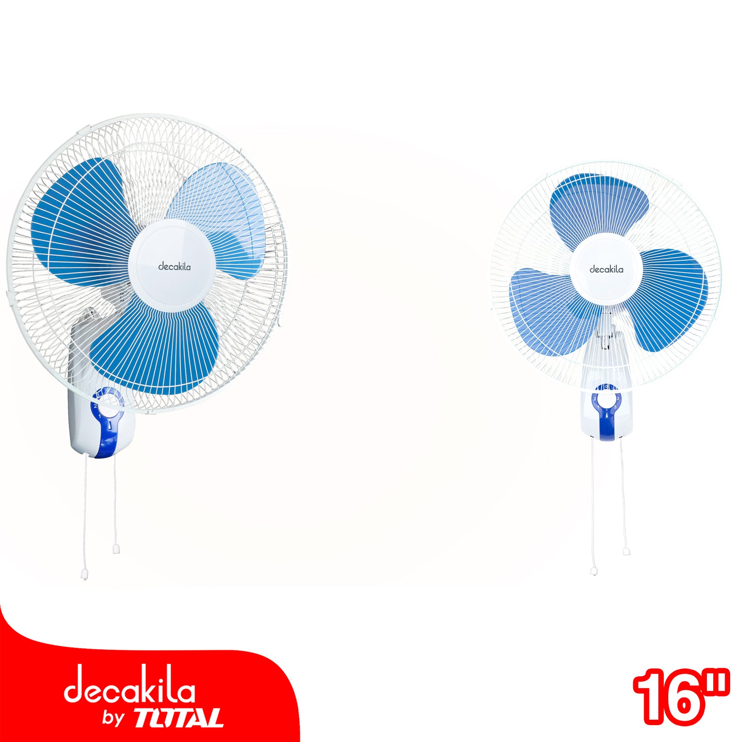 Abanico de Pared 16". 120V/ 60Hz. 3 velocidades. 45W