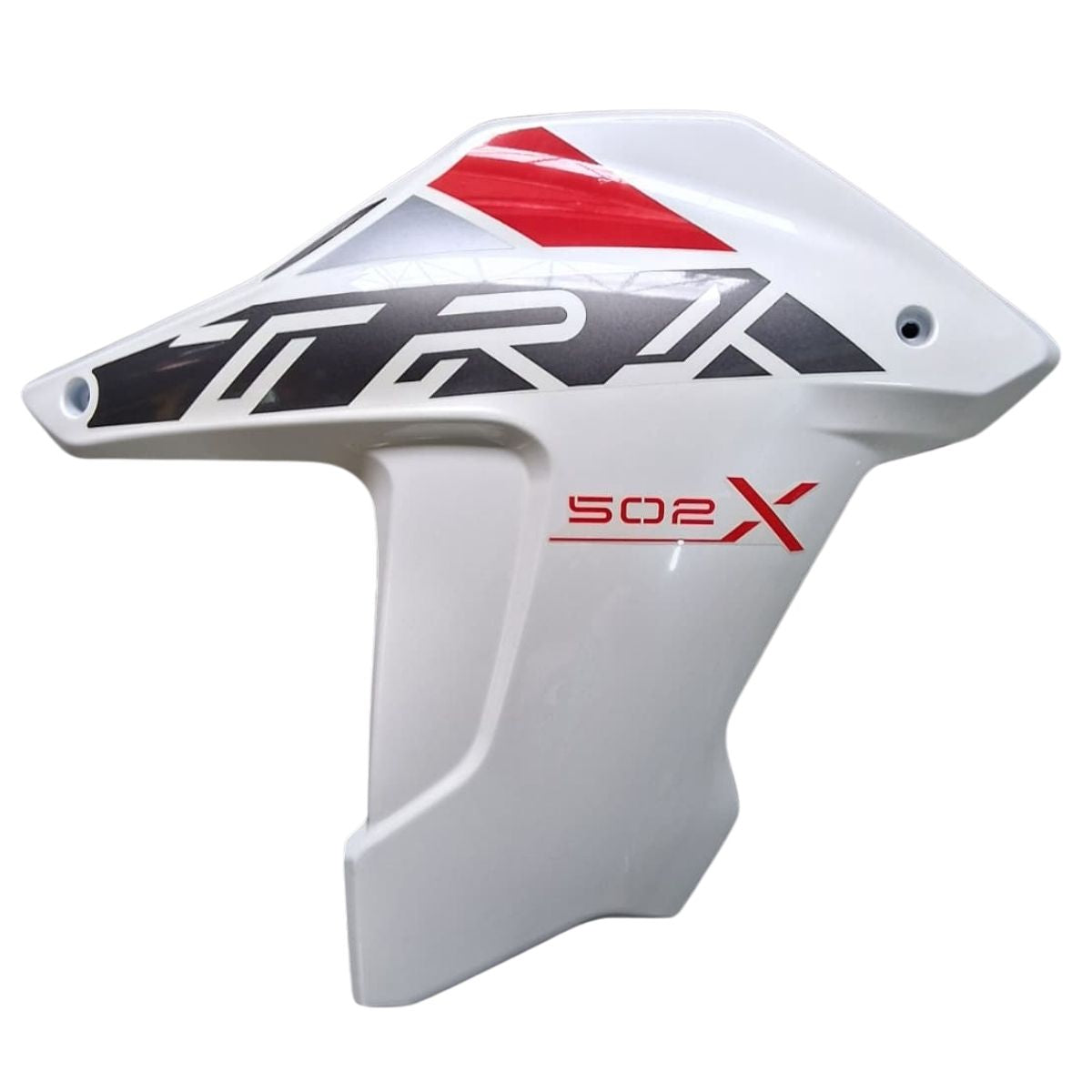 Covertor frontal derecho blanco con calcomanias (TRK502X)