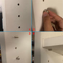 Soporte niquelado para repisas de 1/4"