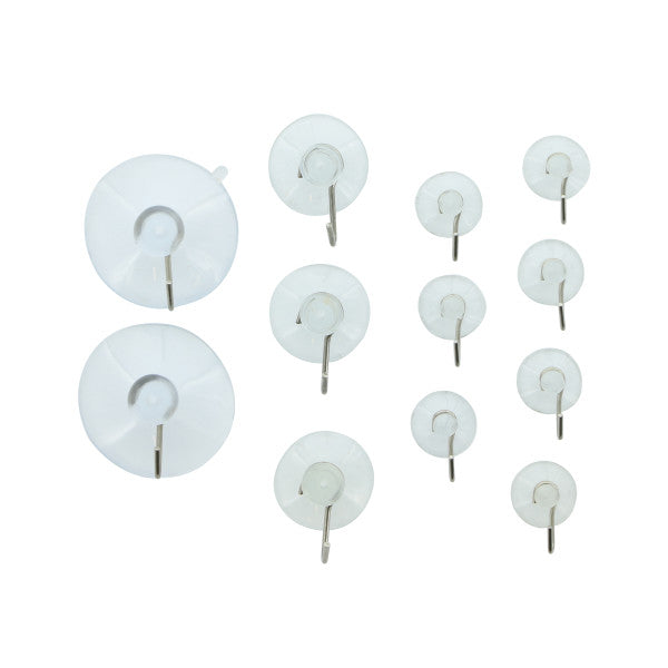 (12 unidades) Ganchos para colgar con succión