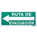 Letrero "Ruta De Evacuación" Izq. Surtek