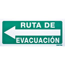 Letrero "Ruta De Evacuación" Izq. Surtek