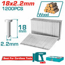 Clavos para clavadora de aire para concreto 18mm 1200 piezas