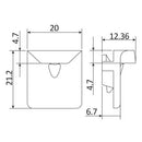 Recibidor Sistema SECUREASY PLUS Para Marco Para Ventana O Puerta Abatible. Zinc Plateado.