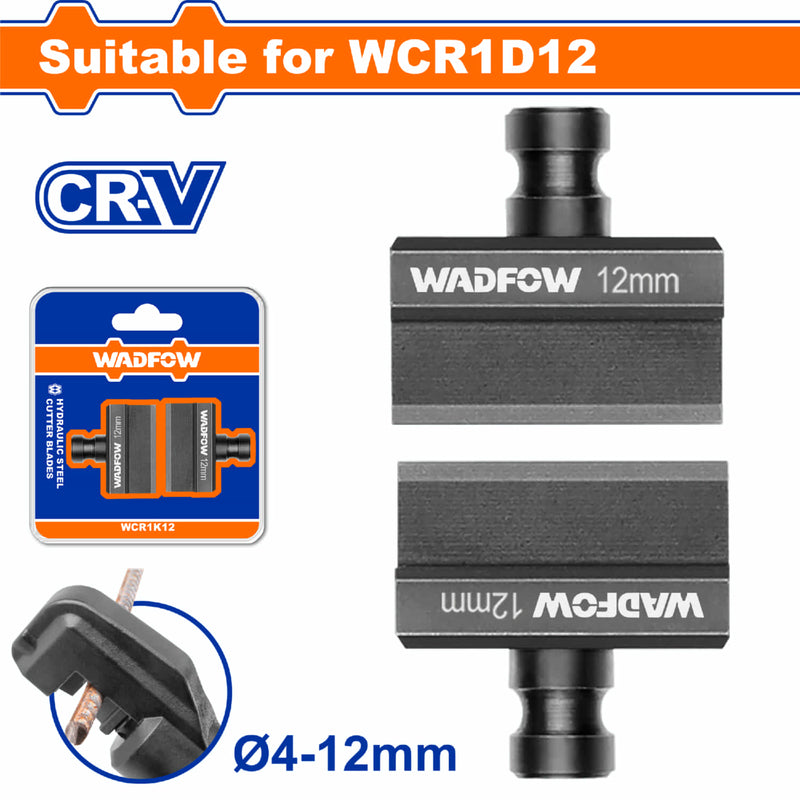 Cuchillas cortadoras de Acero Hidráulicas 4-12mm Material: CR12MOV Térmico. Se vende en set.