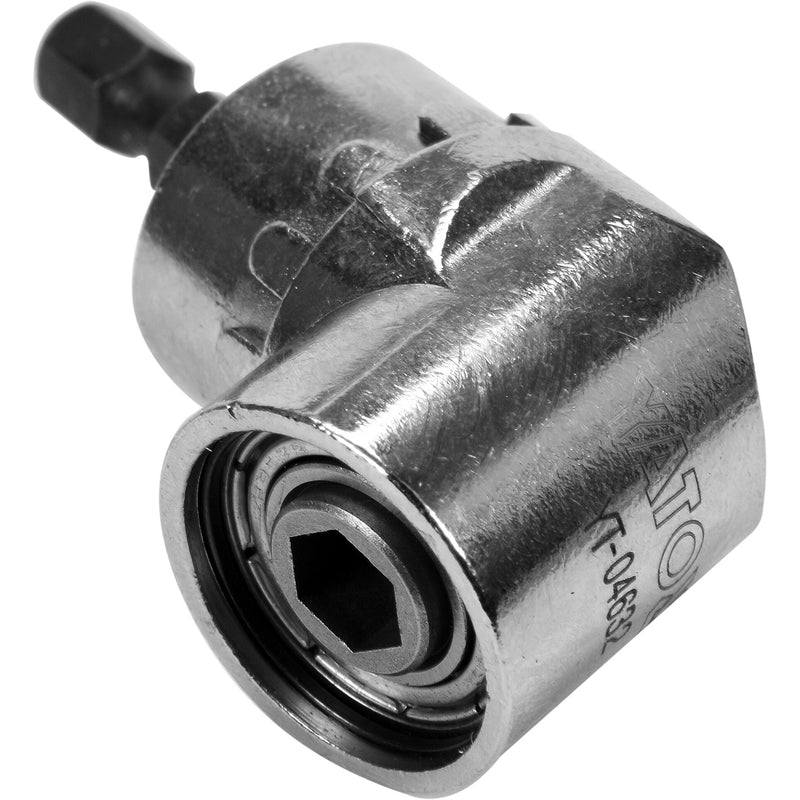 Adaptador de angulo 90 grados para puntas destornillador 1/4" 37mm largo