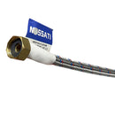 Tubo de abasto hembra 1/2" X hembra 7/8" X 16" flexible inodoro NESSATI