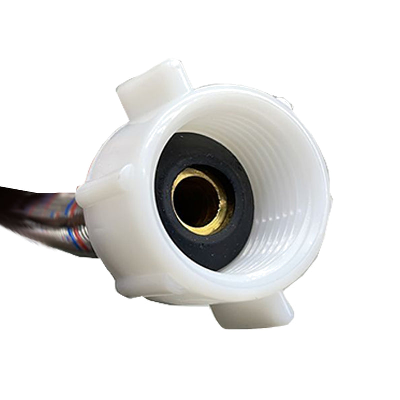 Tubo de abasto hembra 1/2" X hembra 7/8" X 16" flexible inodoro NESSATI