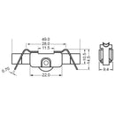 Rodamiento Para Perfil De Vitrina C-A0059. Material POM Con Reolineras ( Se Vende Por Unidad)