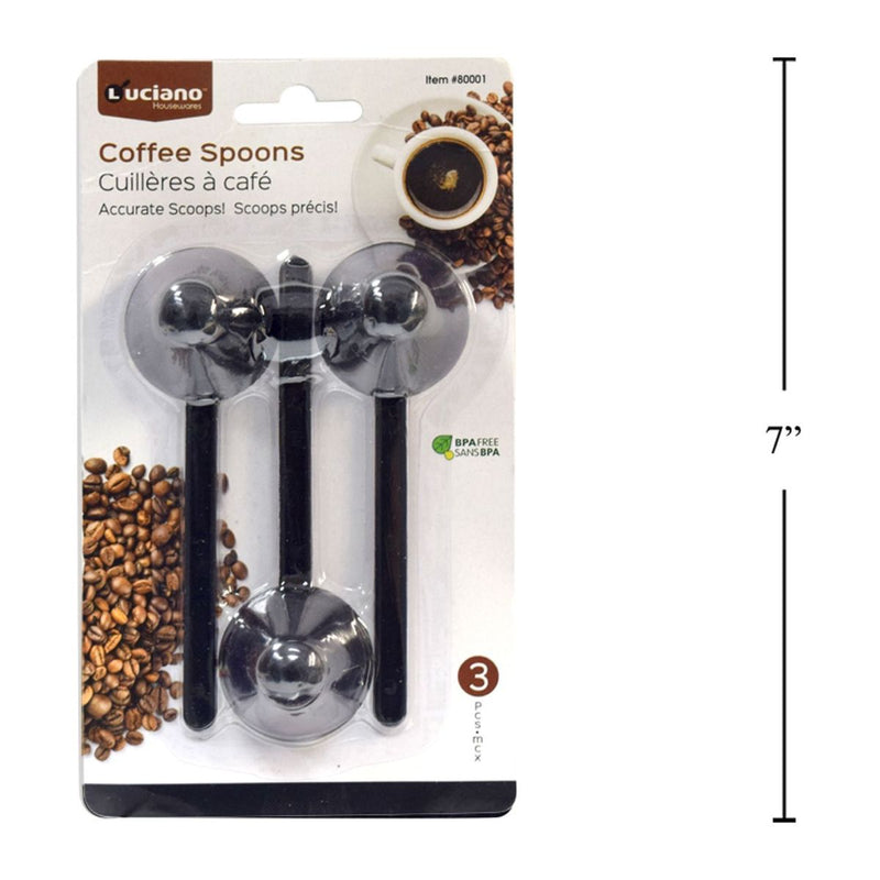 Cucharas de café Luciano de 3 piezas, 11 cm de largo, b / c