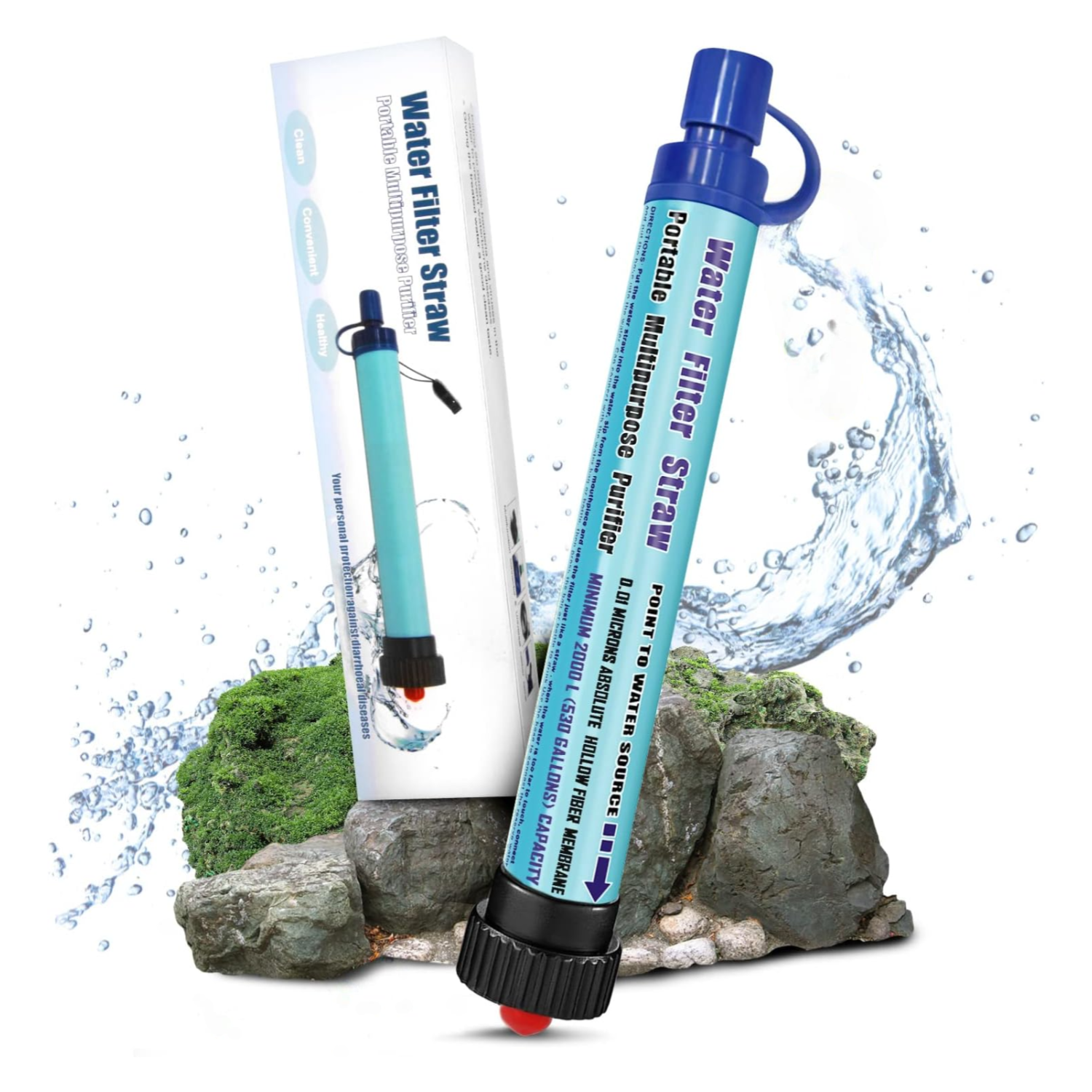 Filtro de Agua personal para senderismo.