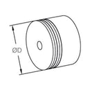 Conector Plastico para tapas y codos. Sistema de Madera 42.4mm.
