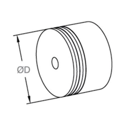 Conector Plastico para tapas y codos. Sistema de Madera 42.4mm.
