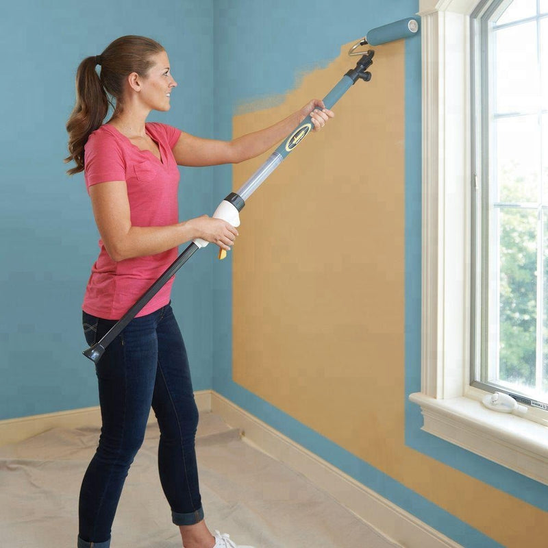 Rodillo de pintar con inyección de pintura.