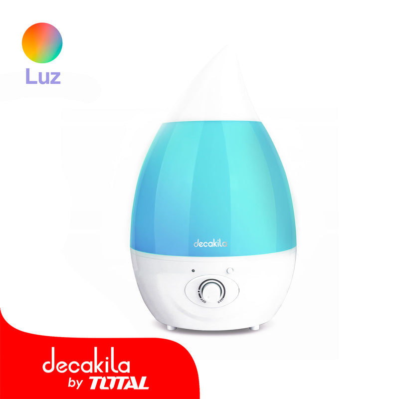 Humidificador Ultrasónico. 25W. 1.6L.  Capacidad de Humedad. 200-300ml/h