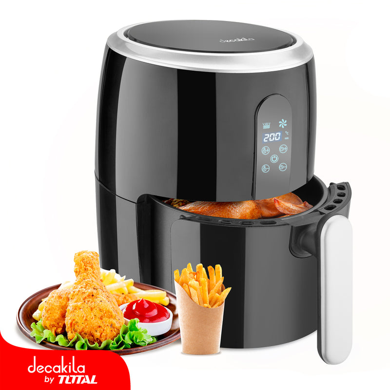 Air Fryer Freidora de aire 2.2L. 1000W. 120V/60Hz. Olla antiadherente. Temporizador.