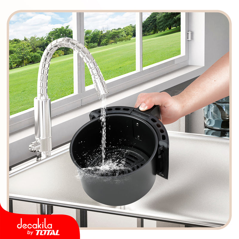 Air Fryer Freidora de aire 2.2L. 1000W. 120V/60Hz. Olla antiadherente. Temporizador.