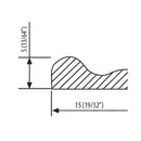 Platina decorativa satinada. (Largo 3 Mts.)