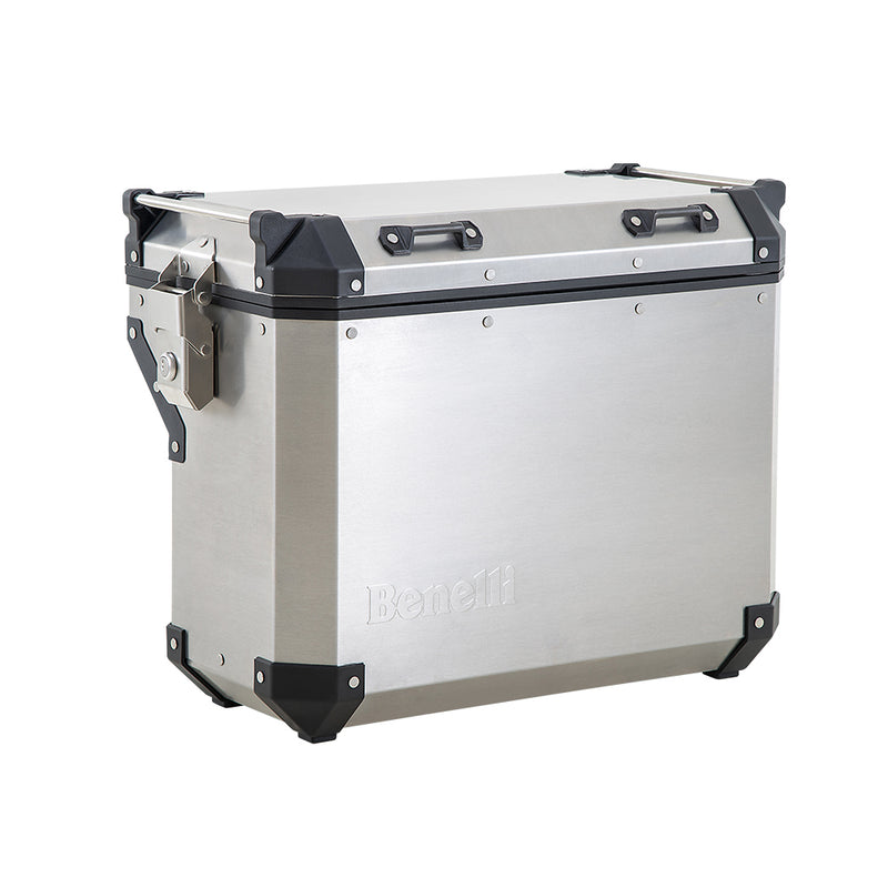 Kit de 3 Cajas EVO de 42L, Top Case y 2 Side Cases modelo EVO Benelli para TRK502X Color Aluminio