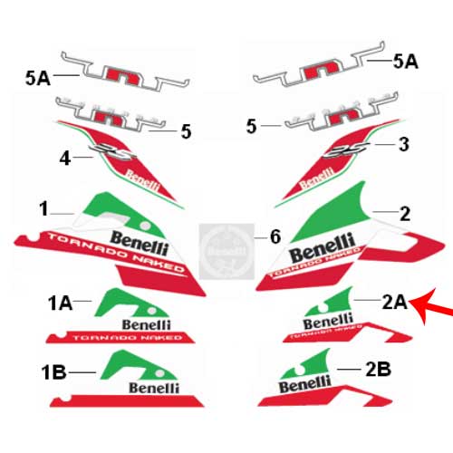 Calcomania del panel inferior izquierdo (TNT25)