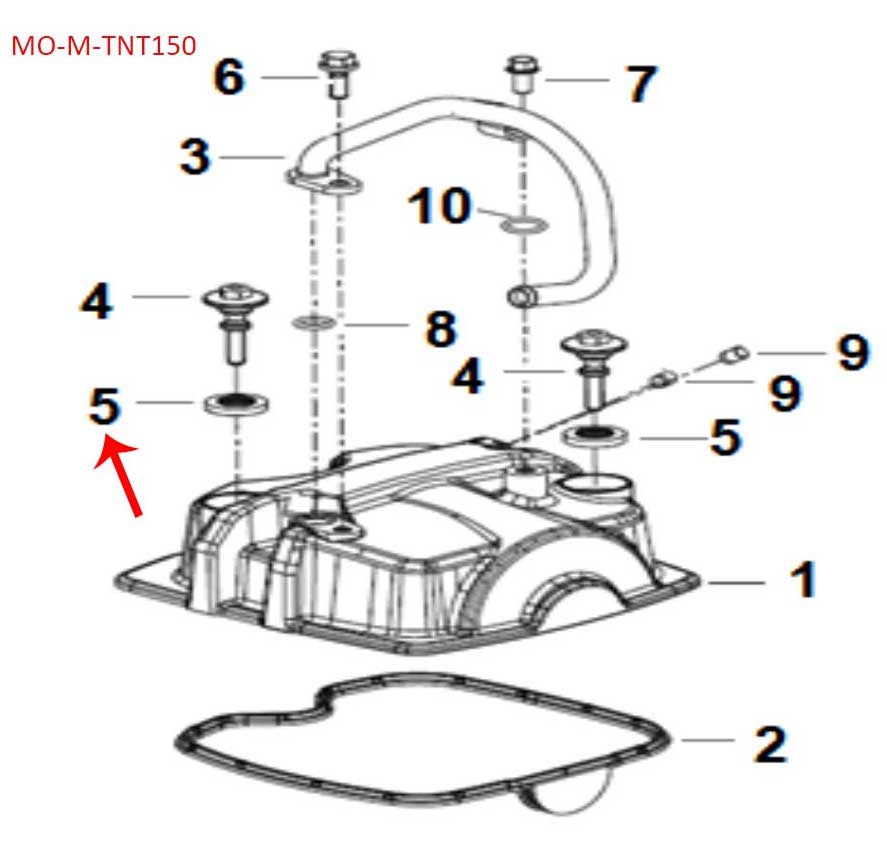 Almohadilla de goma (K-BLADE125 / TNT150)