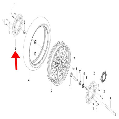 Disco de freno delantero (302S)