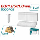 Clavos para clavadora de aire 20 mm largo 5000pzas por caja .Compatible con pistolas TAT81501,TAT83