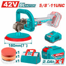 Pulidora Inalámbrica 42V 7/8"  Vel 400 - 2500 rpm Incluye accesorios, batería y cargador.