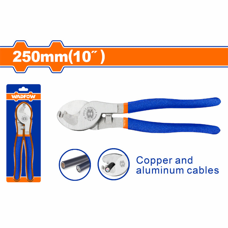 Cortador de cable 10". Pulido y antióxido. Heavy Duty. Corta cobre y aluminio.