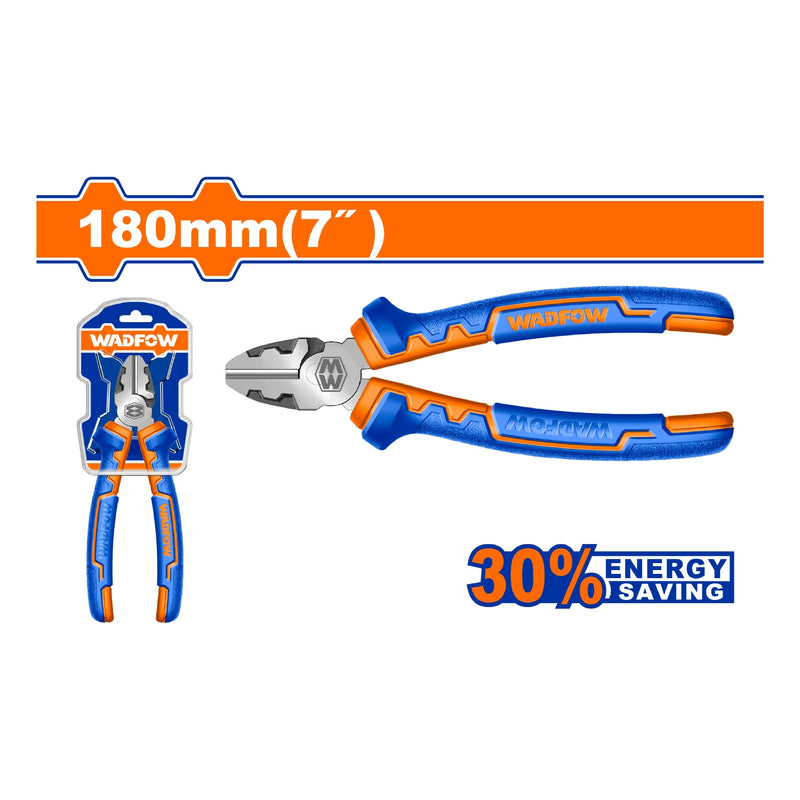 Alicate de corte diagonal de alta palanca 7" Ahorro de energía del 30% Mango cómodo. Acabado pulido.