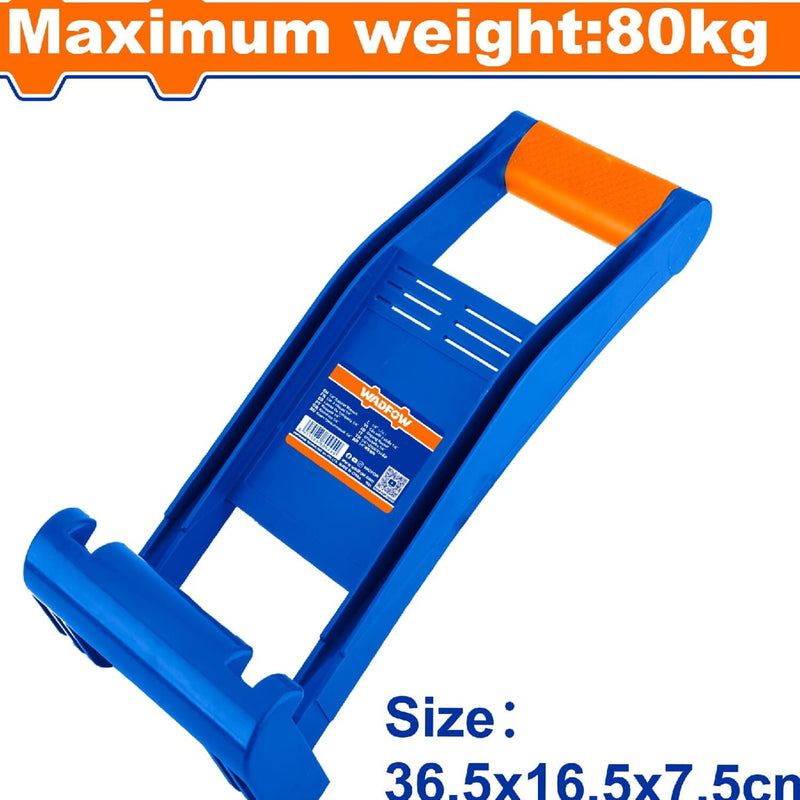 Transportador de Paneles de Yeso Drywall Peso Max.80Kg. Tamaño: 36.5x16.5x7.5cm
