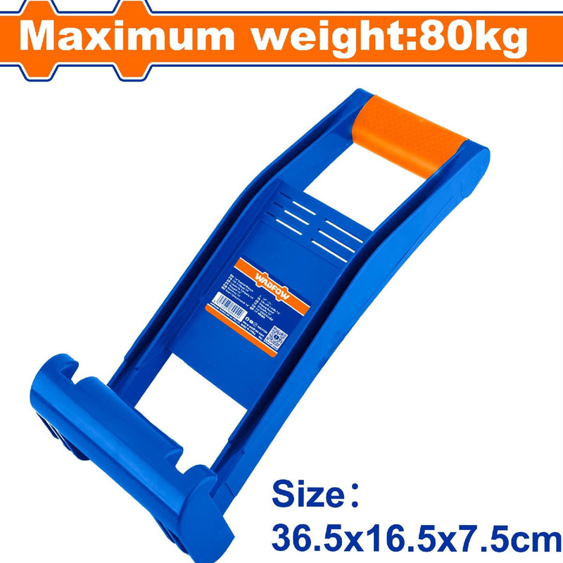 Transportador de Paneles de Yeso Drywall Peso Max.80Kg. Tamaño: 36.5x16.5x7.5cm