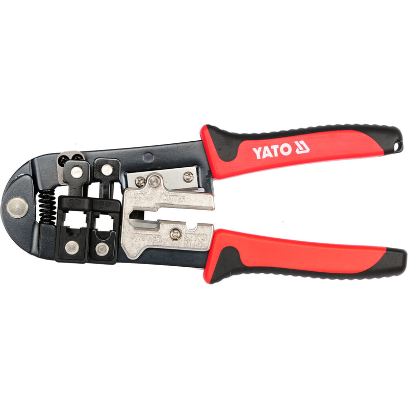 Herramienta engarzadora crimpadora prensadora para cable coaxial telefónico y data