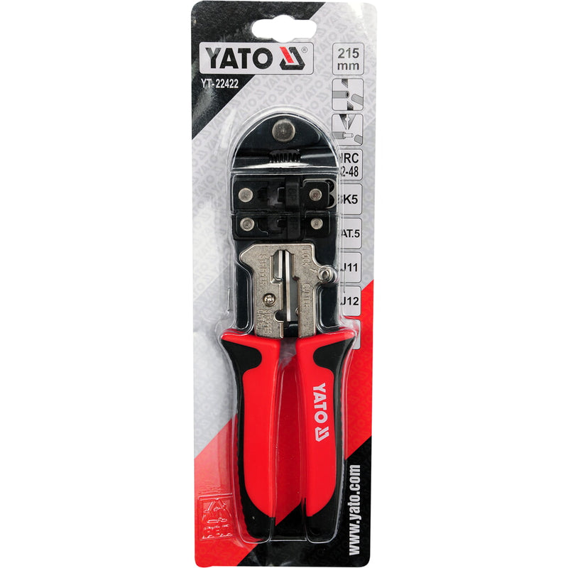 Herramienta engarzadora crimpadora prensadora para cable coaxial telefónico y data