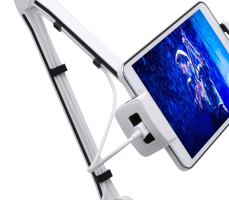 iFocus, soporte para tableta / teléfono inteligente de movimiento completo, succión + abrazadera