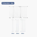 Extensión para puerta de seguridad L374 para bebes y mascotas de 30 cm, color blanco