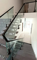 Soporte para barandas color negro (sin perforacion en vidrios)