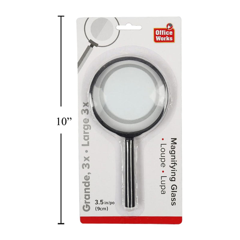 Lupa de 90 mm con lente de vidrio, b / c (HZ)